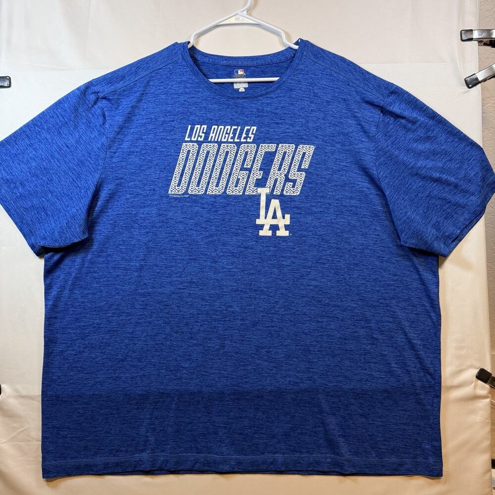 Los Angeles Dodgers TX3 Cool MLB Performance Short Sleeve T Shirt Blue Size 3XL